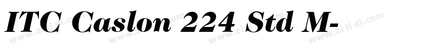 ITC Caslon 224 Std M字体转换